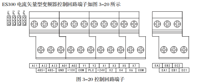 通用變頻器調(diào)速及啟?？刂?國產(chǎn)變頻器德瑞斯-控制回路端子